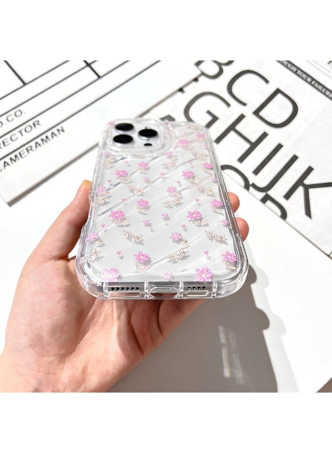NIBEMINENT Fresh Flowers Protective TPU Case Cover For iPhone 15 Pro Clear - Image 2