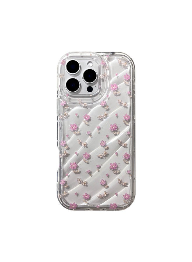 NIBEMINENT Fresh Flowers Protective TPU Case Cover For iPhone 15 Pro Clear - Image 1