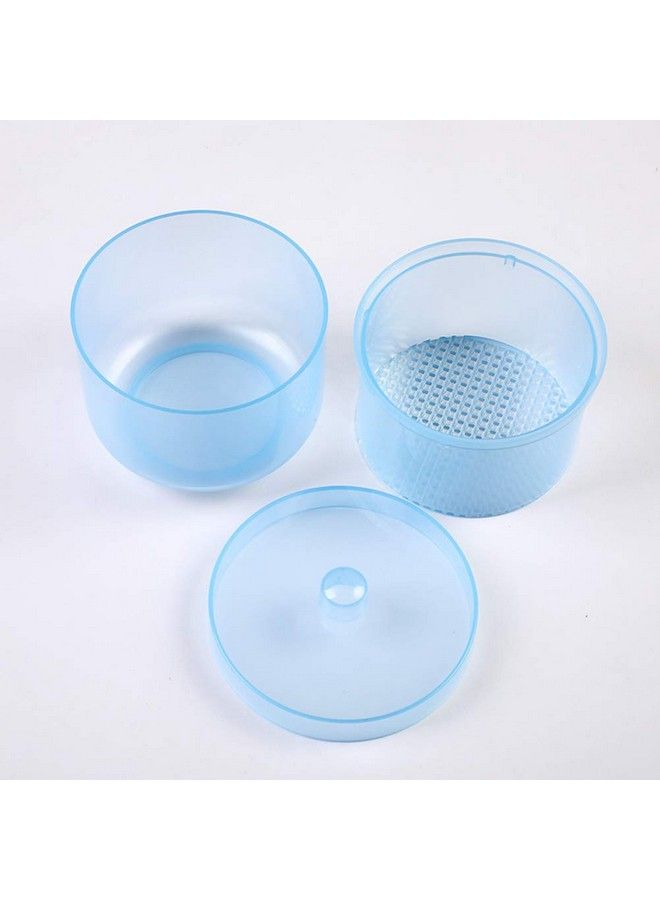 lasenersm 1 Piece Nail Art Tool Cleaning Cup Nail Art Tool Sterilizer Cup Nail Tools Cleaning Tray Box Container Net Basket Case Manicure Tools Jar Soak Box For Nail Art Accessories Blue - Image 3