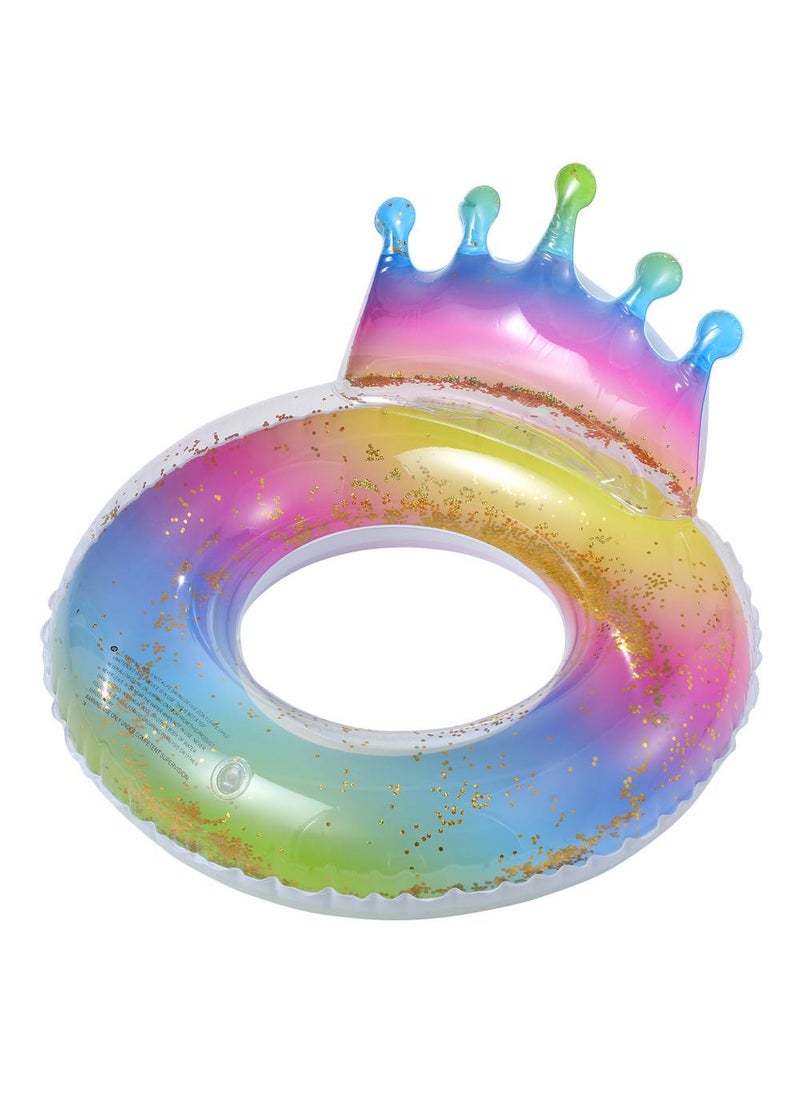 Y&D Giant Mermaid Tail Pool Float PVC Inflatable Floats Mermaid Swimming Ring for Women Multicolour B 70CM  - Image 1