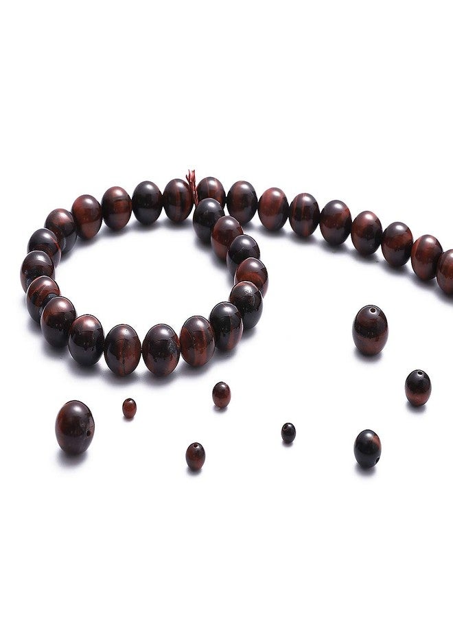 خرز BEADIA الطبيعي من حجر عين النمر الأحمر، خرز دائري غير مغلف، شبه كريم، لصنع المجوهرات، 10 مم، 38 قطعة - Image 2