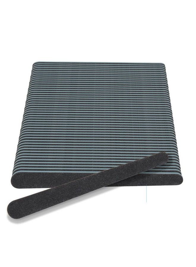 Flowery Disposable Nail File Black Wood Core SilCarb 100 Files Per Box  - Image 2
