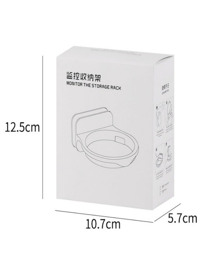 VarietyVoyageD 2 Pcs Acrylic Floating Small Wall Shelves Self Adhesive Wall Mounted Hanging Shelves Easy To Install No Drill For Security Cameras Baby Monitors Smart Speaker,install Indoor and outdoor, Suitable for storing toiletries, cosmetics, toys  - Image 3