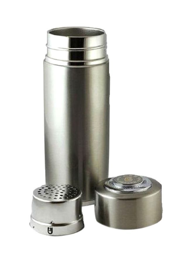 Ionized Water Bottle With Filter Cartridge Silver