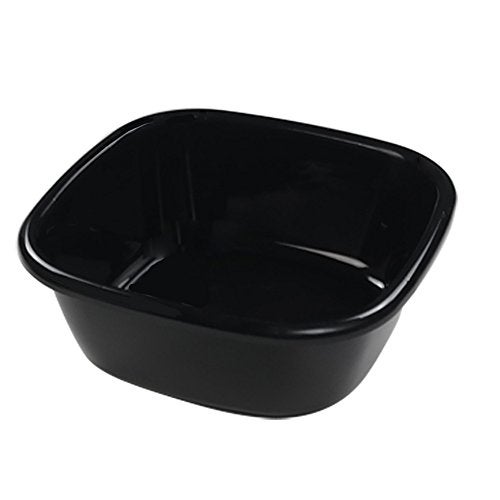 Qskely 3-Pack 10 Quart Small Dish Pan/Wash Basin, Black - Image 1