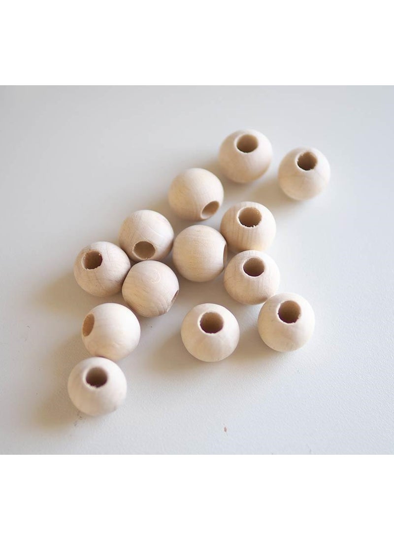 TıkTık AL 16 mm Raw Unprocessed Wooden Beads - 100 Grm (± 65 Pcs.)  - Image 3