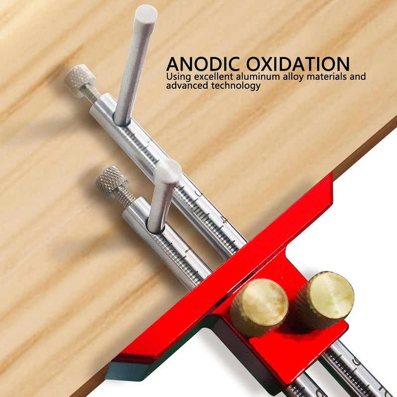 أداة قياس قابلة للتعديل من سبائك الألومنيوم لعلامات النجارة، مسطرة للعلامات لإصلاح الأثاث - Image 3