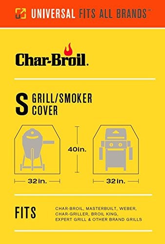 Char-Broil غطاء شواية ومدخن تشار-برويل 4828737P04 للأداء صغير ، أسود - Image 2
