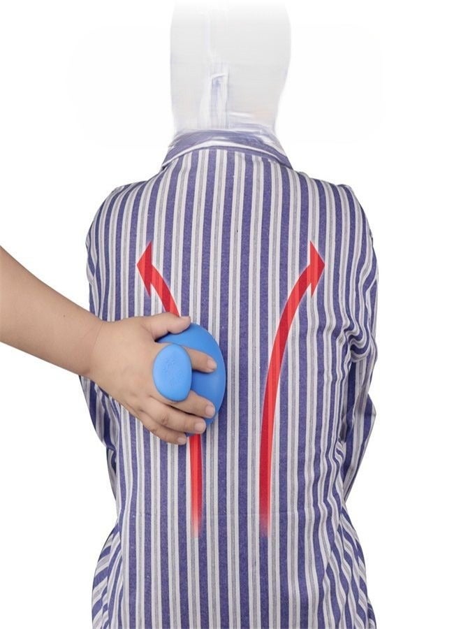 Generic Silicone Sputum Beating Hiccup Back Pressure Palm Chest Percussion Chest Physical Therapy Cup Drum Massager Treatment For Expectoration  - Image 3