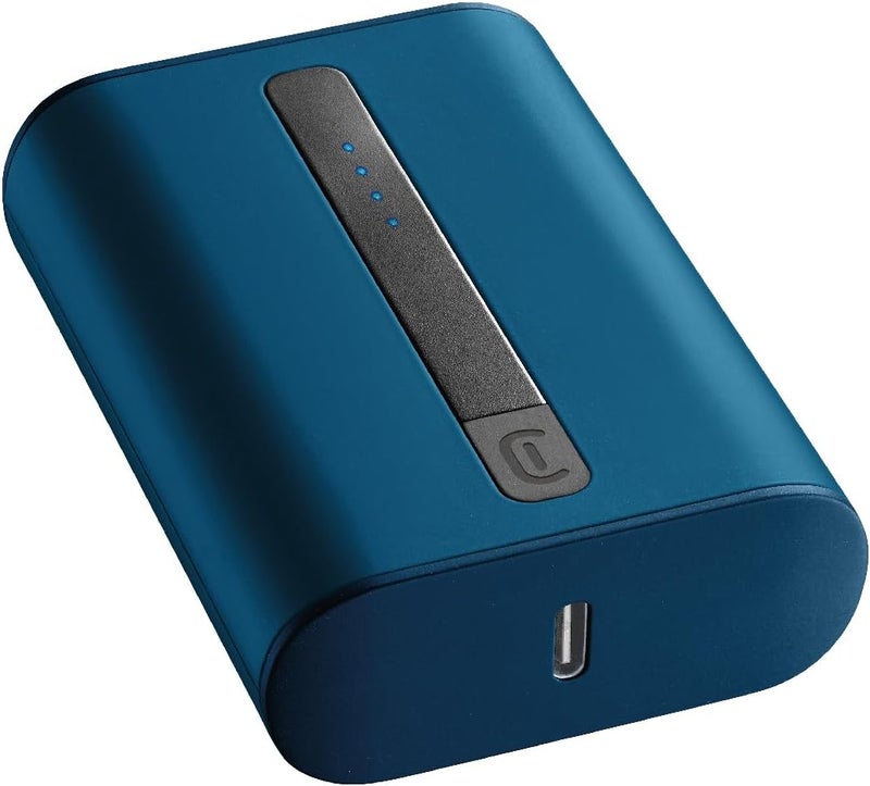 Cellularline Power Bank THUNDER 10000, 10000 mAh, Blue - Image 1