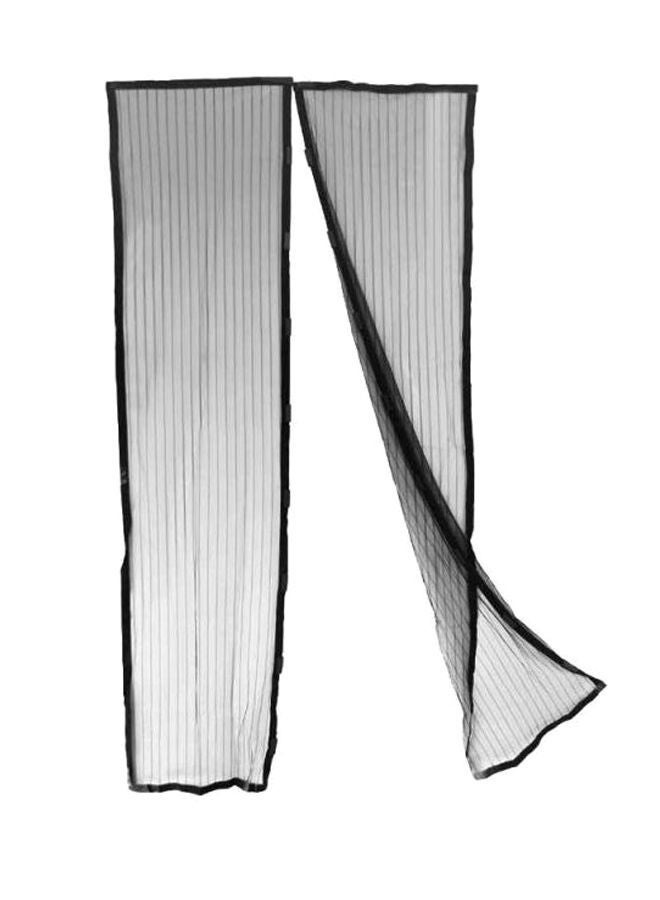 NIBEMINENT Magnetic Fly Screen Door Mesh Black 210 x 100centimeter