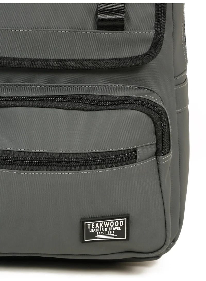 Teakwood grey Teakwood 23L Business Laptop Backpack for Men & Women | Fits up to 15 " Laptop | Premium Grey Office & Travel Backpack | Water-Resistant | Multi-Compartment | Ergonomic Lightweight Durable Design  | Best Price UAE