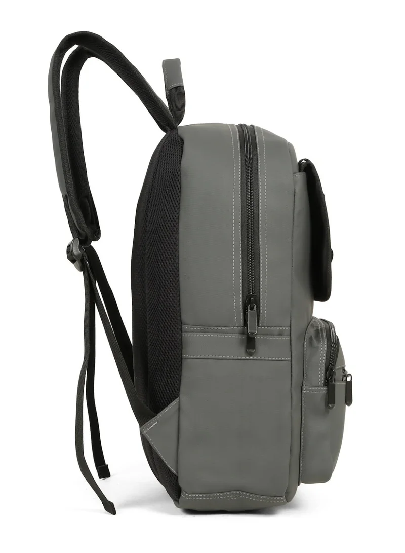 Teakwood grey Teakwood 23L Business Laptop Backpack for Men & Women | Fits up to 15 " Laptop | Premium Grey Office & Travel Backpack | Water-Resistant | Multi-Compartment | Ergonomic Lightweight Durable Design  | Best Price UAE