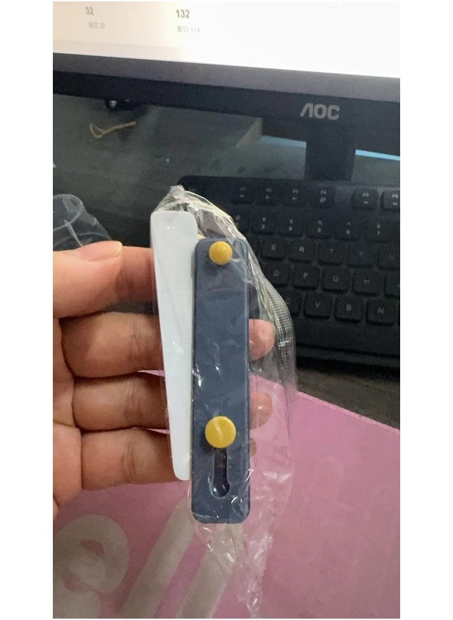 Generic Mobile Phone Buckle Finger Buckle Bracket Push-pull Mobile Phone Bracket Multifunctional Mobile Phone Case Universal Anti-drop Desktop Back Sticker Durable-Color:Adhesive Mobile Phone Ring Buckle (random Color)  - Image 1