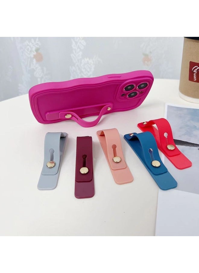 Generic Mobile Phone Buckle Finger Buckle Bracket Push-pull Mobile Phone Bracket Multifunctional Mobile Phone Case Universal Anti-drop Desktop Back Sticker Durable-Color:Adhesive Mobile Phone Ring Buckle (random Color)  - Image 3