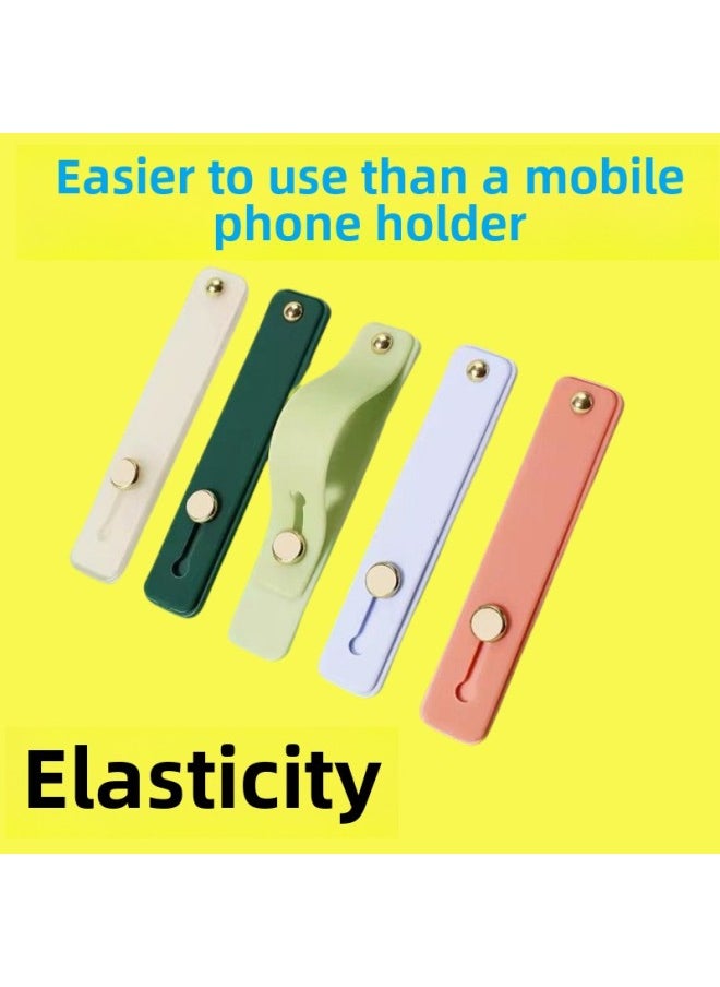 Generic Mobile Phone Buckle Finger Buckle Bracket Push-pull Mobile Phone Bracket Multifunctional Mobile Phone Case Universal Anti-drop Desktop Back Sticker Durable-Color:Adhesive Mobile Phone Ring Buckle (random Color)  - Image 2