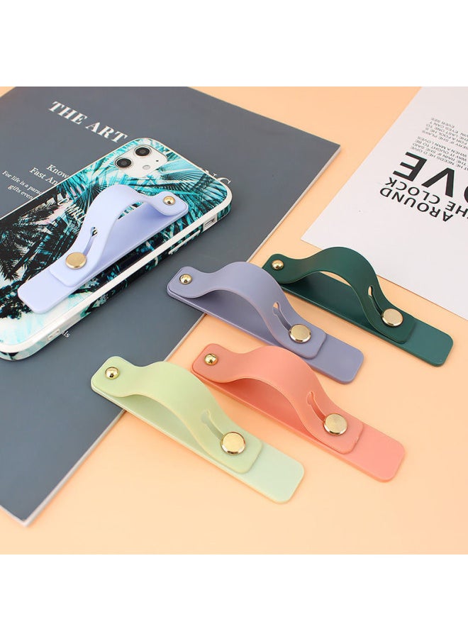 Generic Mobile Phone Buckle Finger Buckle Bracket Push-pull Mobile Phone Bracket Multifunctional Mobile Phone Case Universal Anti-drop Desktop Back Sticker Durable-Color:Adhesive Mobile Phone Ring Buckle (random Color)  - Image 4