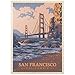 MyPuzzle.com MyPuzzle San Francisco CA Golden GateWaters Edge Vintage Poster Premium 1000 Piece Jigsaw Puzzle for Adults - Image 2