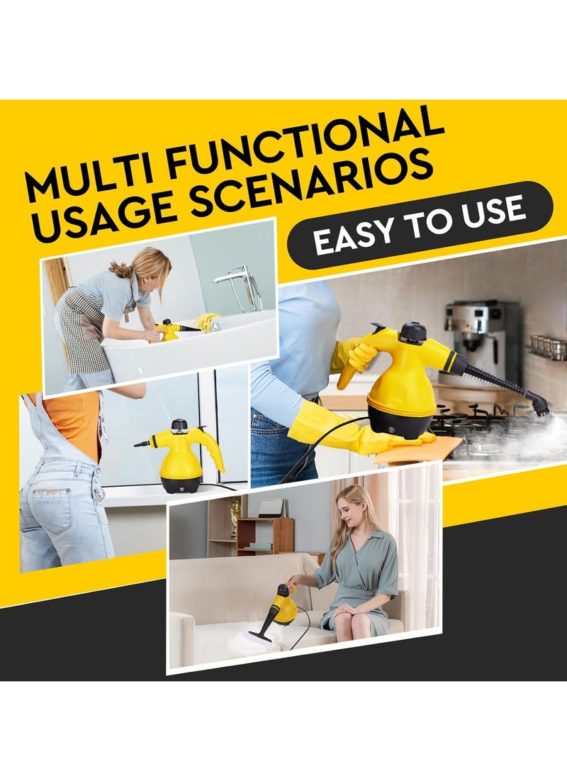 Pressurized Handheld Steam Cleaner, Household Cleaner with 9 Accessories, Multi-Surface & Powerful Steam Engine, Home, Car, Kitchen & Bathroom Cleaning - Image 5