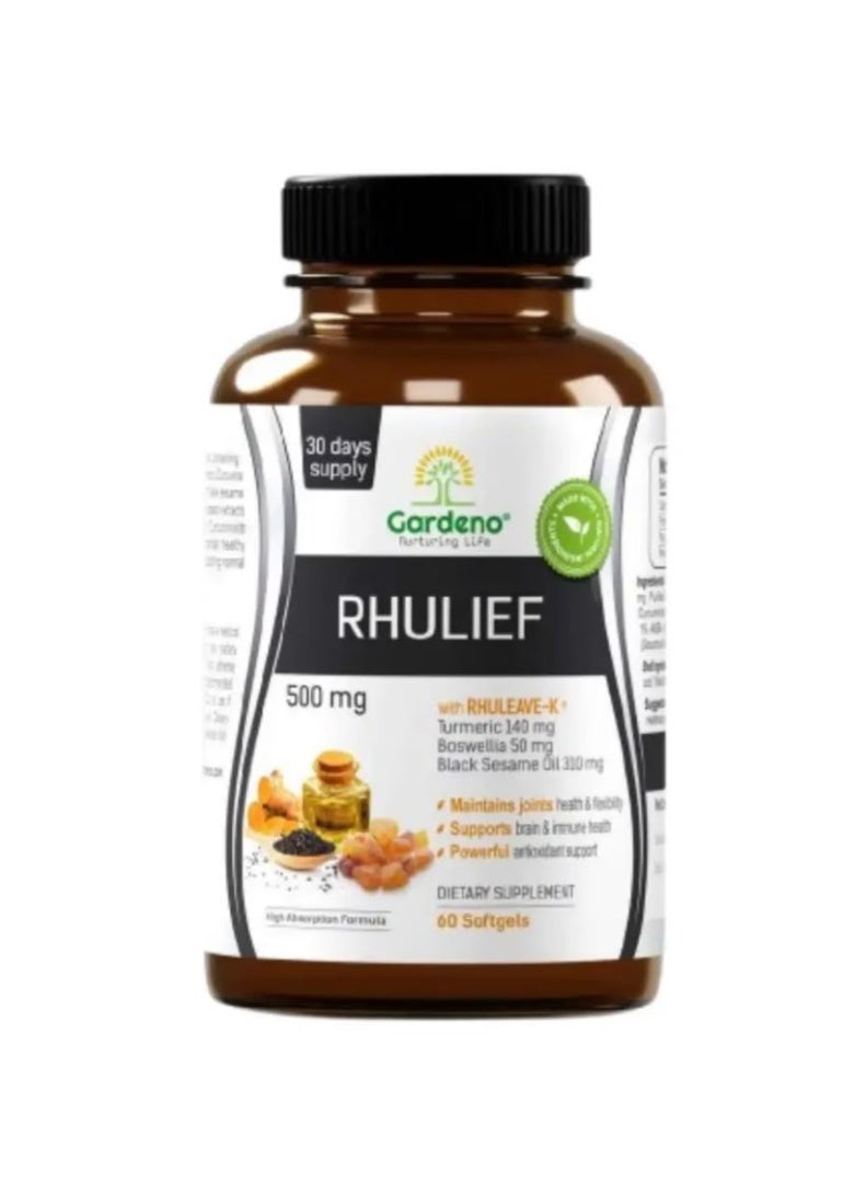 Gardeno Rhulief 500mg Softgels 60