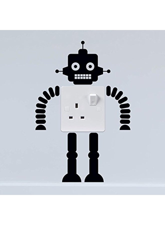 Wall4stickers Robot Wall Plate Light Switch Wall Sticker Vinyl Decal Wall Main Decoration - Image 1