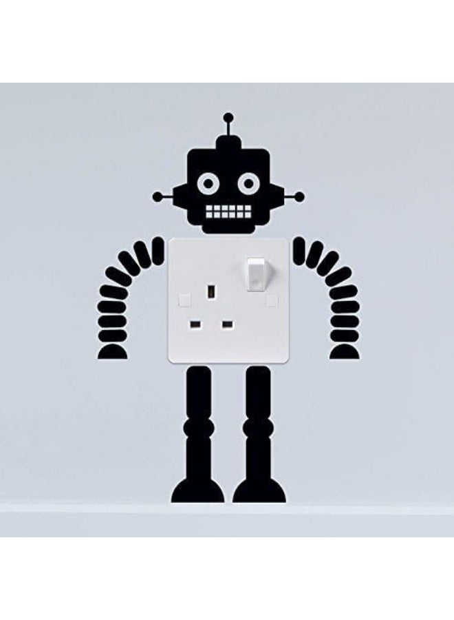 Wall4stickers Robot Wall Plate Light Switch Wall Sticker Vinyl Decal Wall Main Decoration - Image 2