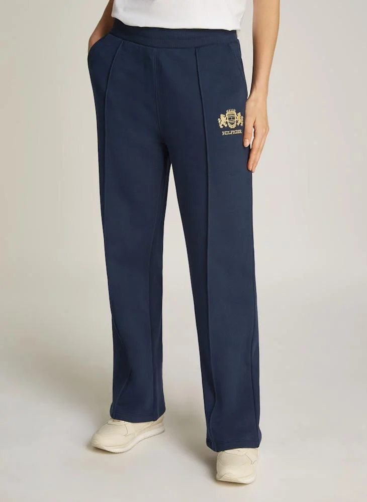 TOMMY HILFIGER Logo Detail High Waist Pants