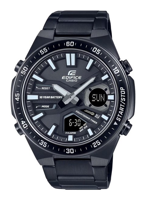 Edifice Analog Digital Stainless Steel Black Men's Watch EFV-C110DC-1AV