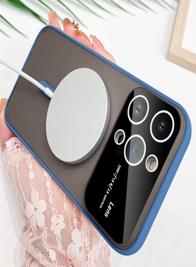 iPhone 11 Pro Max Lens Protector Silicone Matte Magsafe Magnetic Case Cover For iPhone 11 Pro Max - Baby Blue  - Image 5