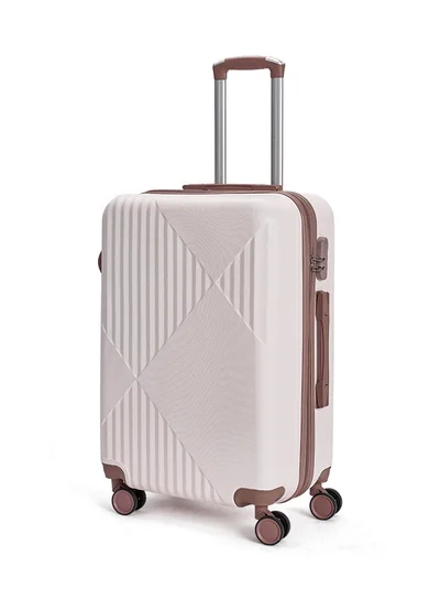 LIMRA Cabin Carry Check-In Luggage Trolley Size 20 inch Beige/Gold