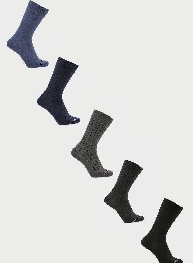 NAUTICA 5 Pack Assorted Socks