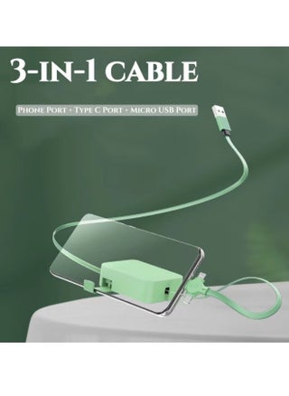 1 Pack 3 in 1 Multi Retractable Charging Cable, Three in One Charging Cable Roll, Multi Retractable USB Cable Charger Cable with Micro USB IP Type C Connectors - pzsku/ZF80A62B04146A1FF9E86Z/45/_/1731643998/266dc8ff-5aca-4088-a1ed-5c99a2652bfb