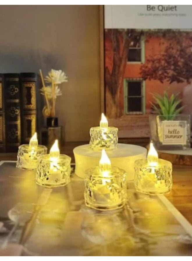 6 pieces - Decorative candles, flameless and smokeless - Image 4