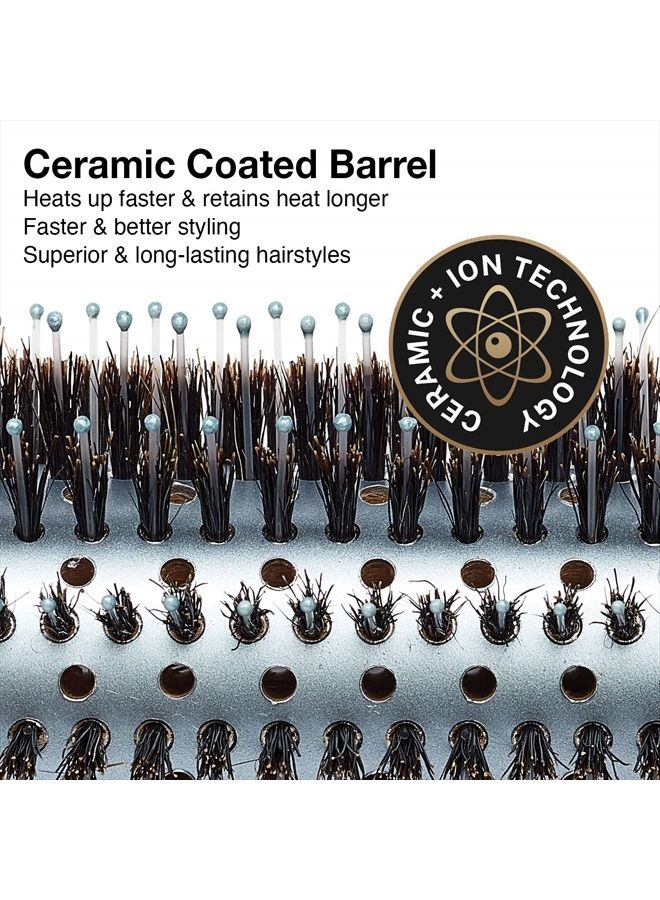 Olivia Garden EcoHair Combo Vent Round Bamboo Hair Brush EH-COV44 (3") - Image 3