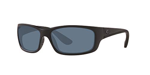 Costa Del Mar Mens Jose Rectangular Sunglasses, Blackout/Grey Polarized-580P, 62 mm - Image 2