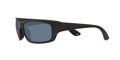 Costa Del Mar Mens Jose Rectangular Sunglasses, Blackout/Grey Polarized-580P, 62 mm - Image 3