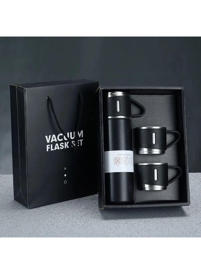 500 ml thermal mug with three cups – multi-purpose thermal bottle for keeping tea and coffee warm - Image 5