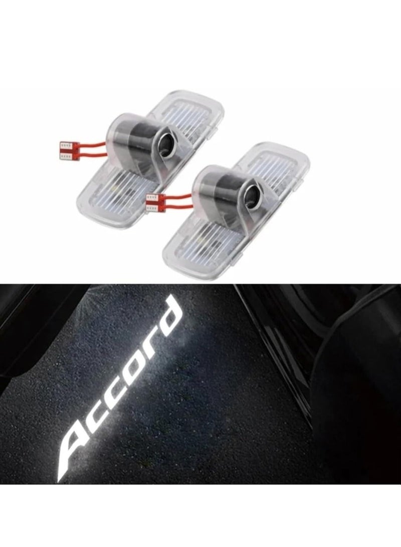 Vierex Honda Accord 7 8 2003-2013  Door logo light Ultra Bright Logo New Emblem Accord Accessories Puddle Light Projector Light Honda Accessories 2pc - Image 1
