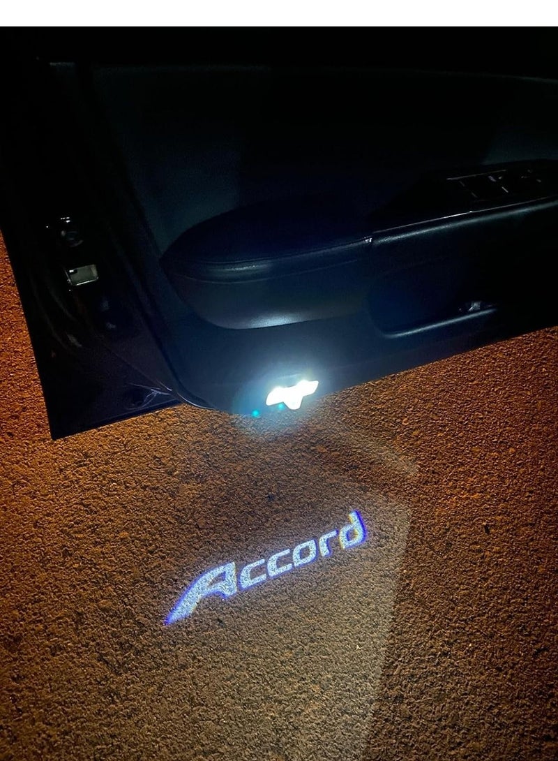 Vierex Honda Accord 7 8 2003-2013  Door logo light Ultra Bright Logo New Emblem Accord Accessories Puddle Light Projector Light Honda Accessories 2pc - Image 2