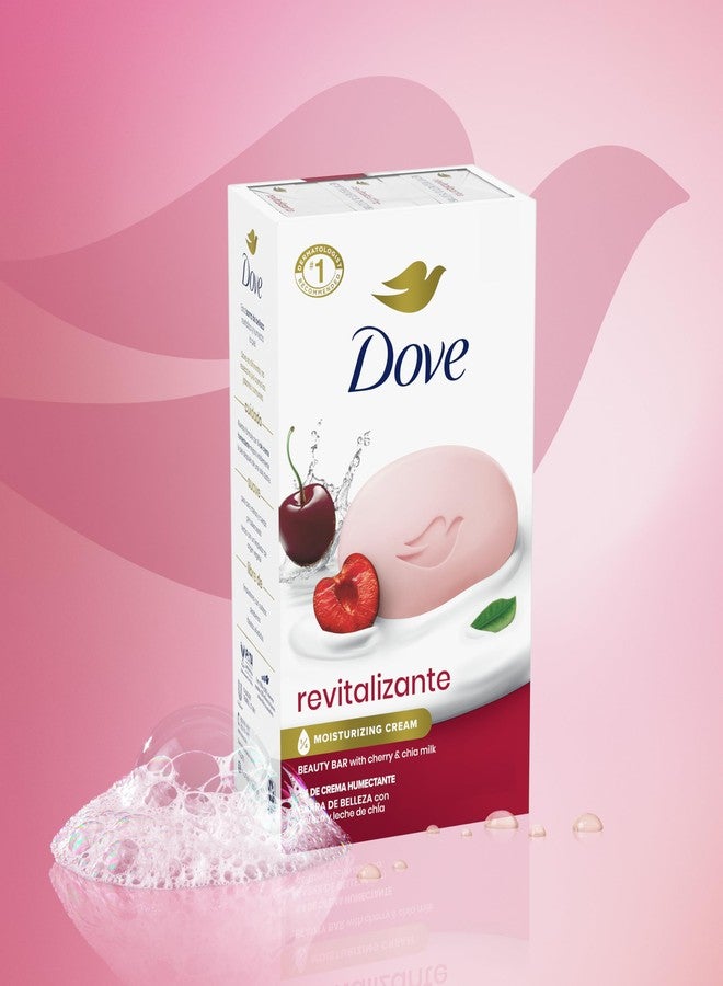 Dove صابون دوف بيوتي بار المنعش بالكرز وحليب الشيا، لبشرة متجددة، 6 قطع طاقة للبشرة 3.75 أونصة - Image 3