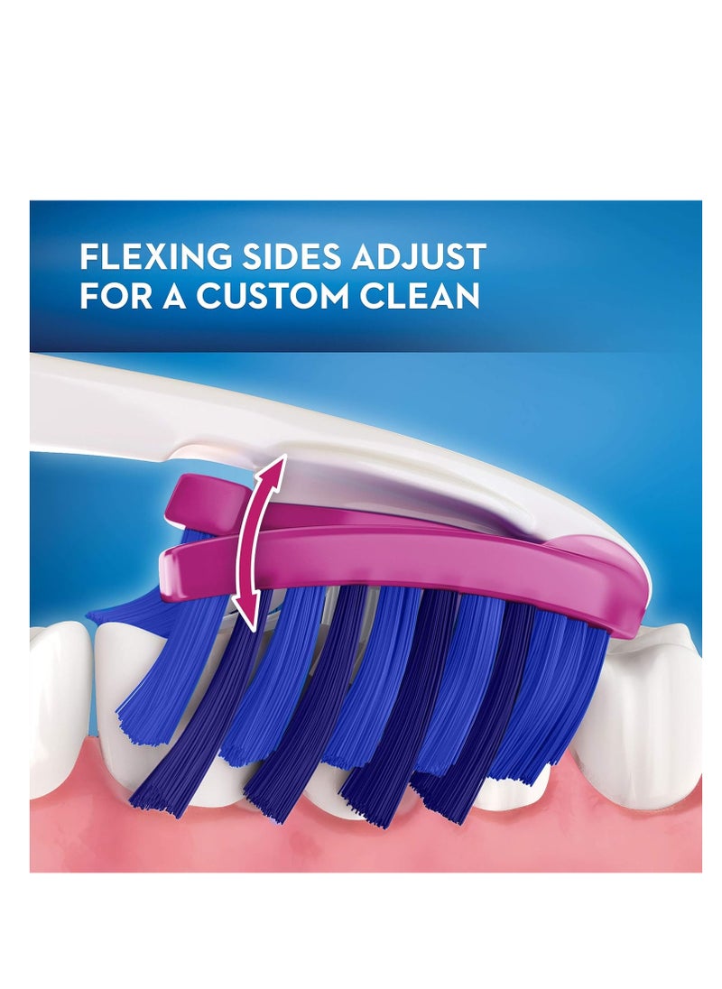 Pack Of 2 Oral-B Pro Flex Luxe Medium 1+1 Multicolor Toothbrush