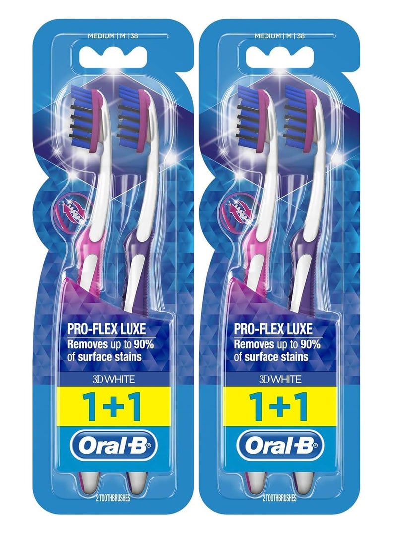 Pack Of 2 Oral-B Pro Flex Luxe Medium 1+1 Multicolor Toothbrush - pzsku/ZF80AA2CD4EC9E34C7BB9Z/45/_/1723738081/e3dc6abc-7c28-49b8-8cd9-f94ff6ccdcb7