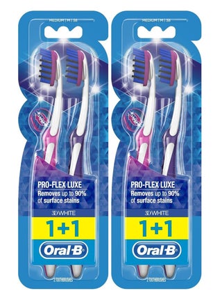Pack Of 2 Oral-B Pro Flex Luxe Medium 1+1 Multicolor Toothbrush - pzsku/ZF80AA2CD4EC9E34C7BB9Z/45/_/1723738081/e3dc6abc-7c28-49b8-8cd9-f94ff6ccdcb7