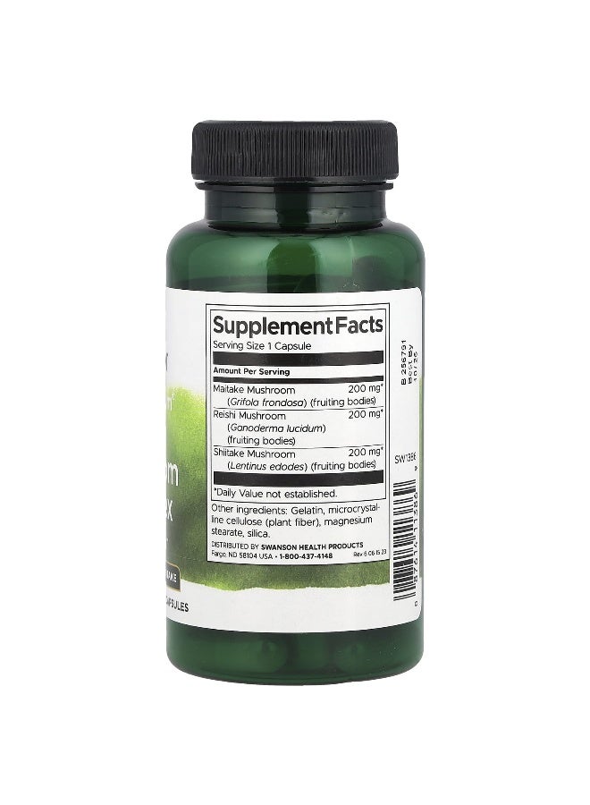 Swanson, Full Spectrum® Triple Mushroom Complex, 60 Capsules - Image 2