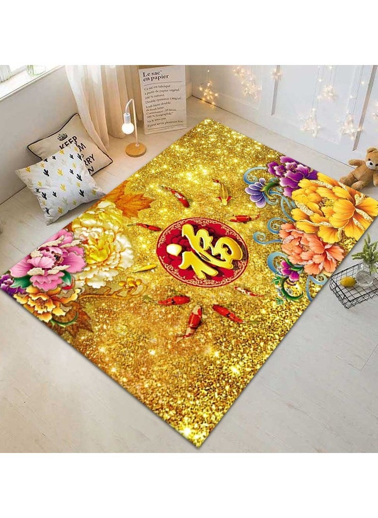 Simple And Comfortable Square Polyester Fiber Carpet