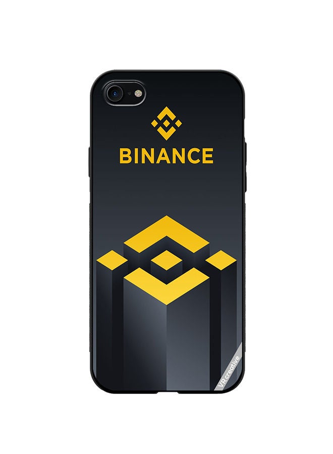 VR CREATIVE Protective Case Cover For Apple iPhone SE (2022) Binance Logo Design Multicolour - Image 1