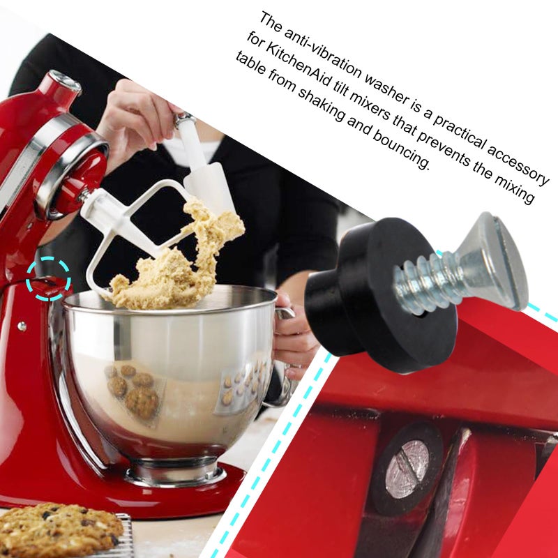 DZQPPC Rubber Washers Replacement Parts for Kitchenaid Tilt Head Mixers From Jumping/Bouncing While Mixing - Image 4