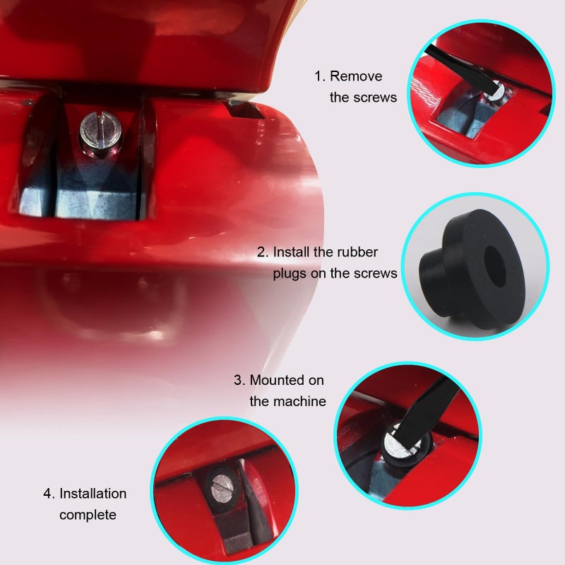 DZQPPC Rubber Washers Replacement Parts for Kitchenaid Tilt Head Mixers From Jumping/Bouncing While Mixing - Image 2