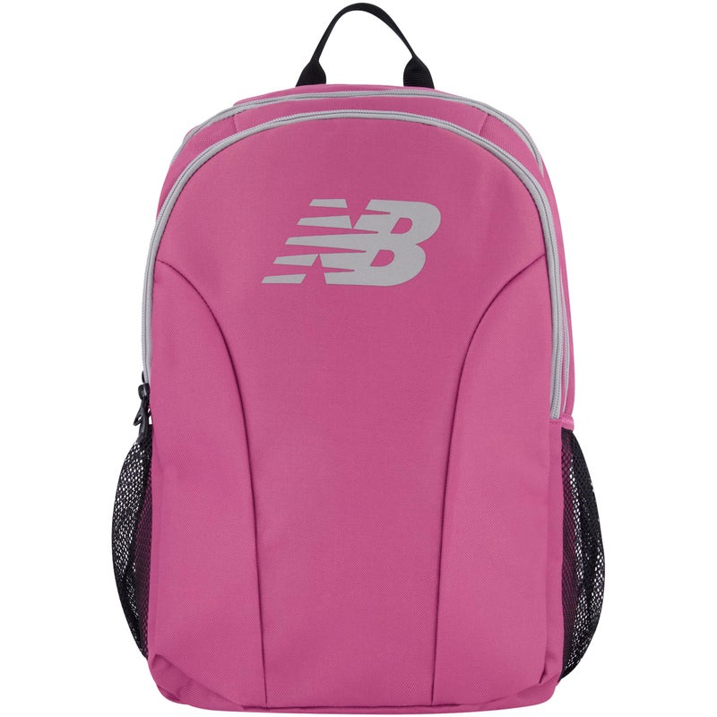 New Balance حقيبة ظهر لابتوب نيو بالانس للسفر للرجال والنساء بورجوندي 19 بوصة - Image 2