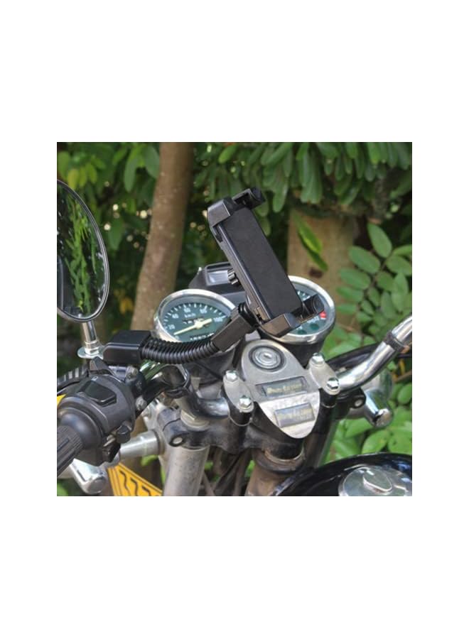 Green Tiger Mobile Phone Holder Motorcycle Rearview Mirror Hose Design Angle Adjustment Bike ABS Mount Bracket Stand 163 * 110 * 65 mm - Image 5